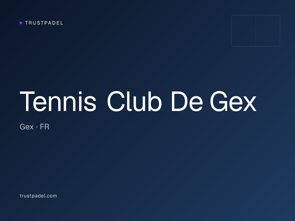 Tennis Club De Gex padel club