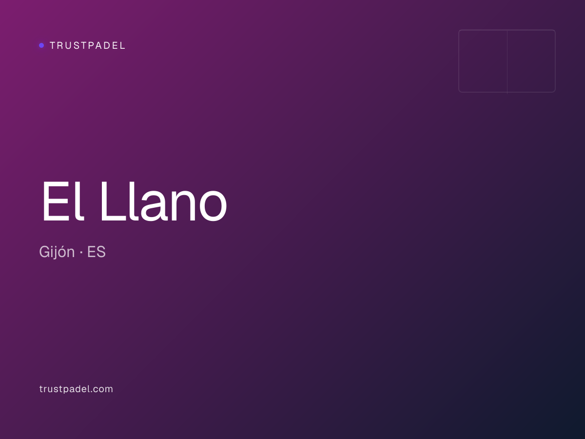 El Llano padel club
