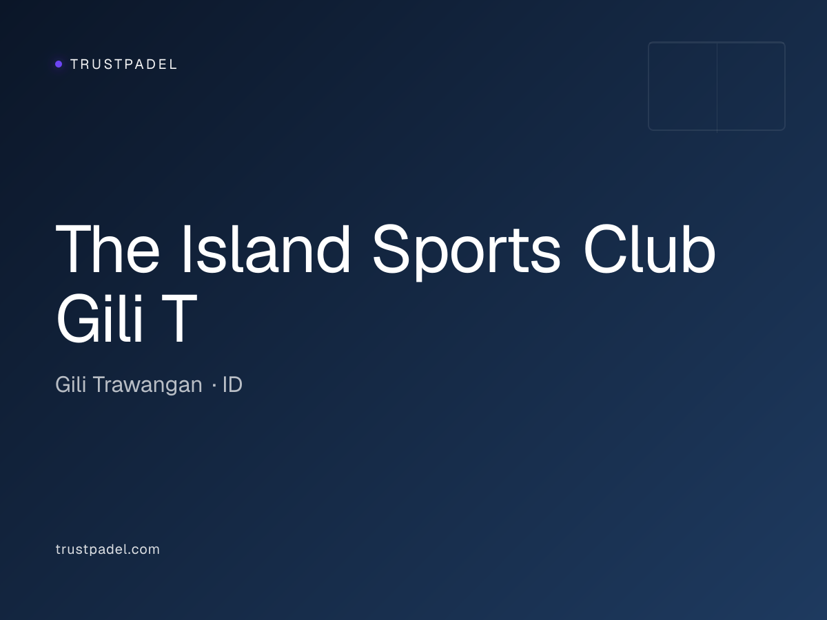 The Island Sports Club Gili T padel club