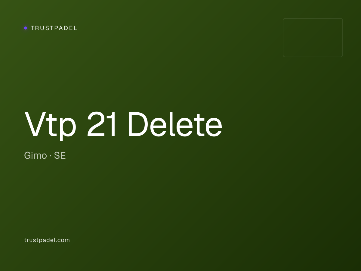 Vtp 21 Delete padel club