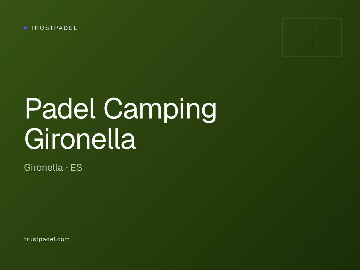 Padel Camping Gironella padel club