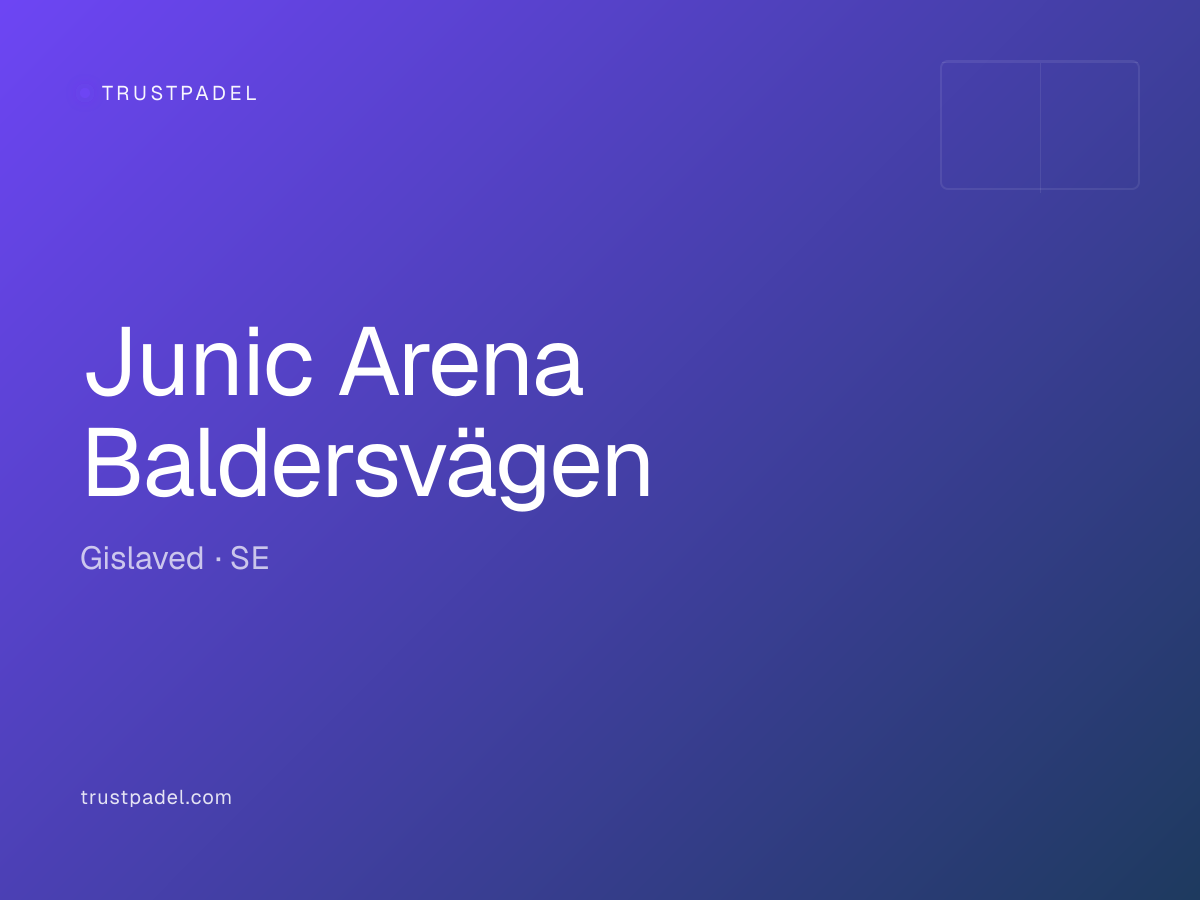 Junic Arena Baldersvägen padel club