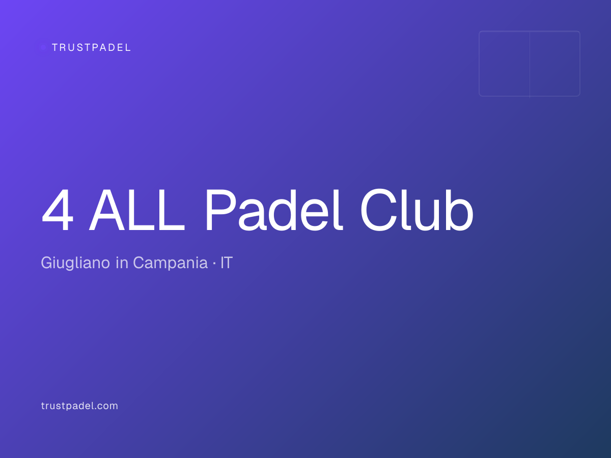 4 ALL Padel Club padel club