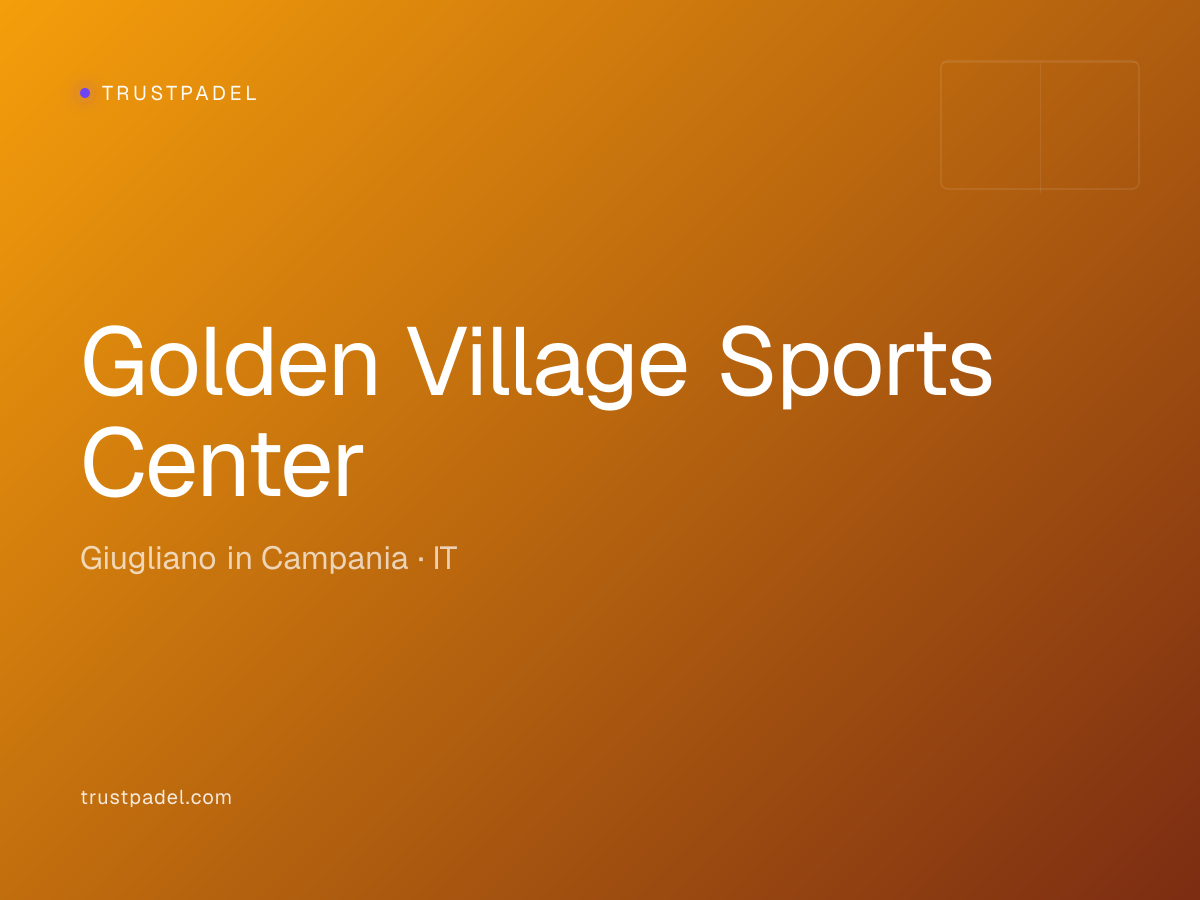 Golden Village Sports Center padel club