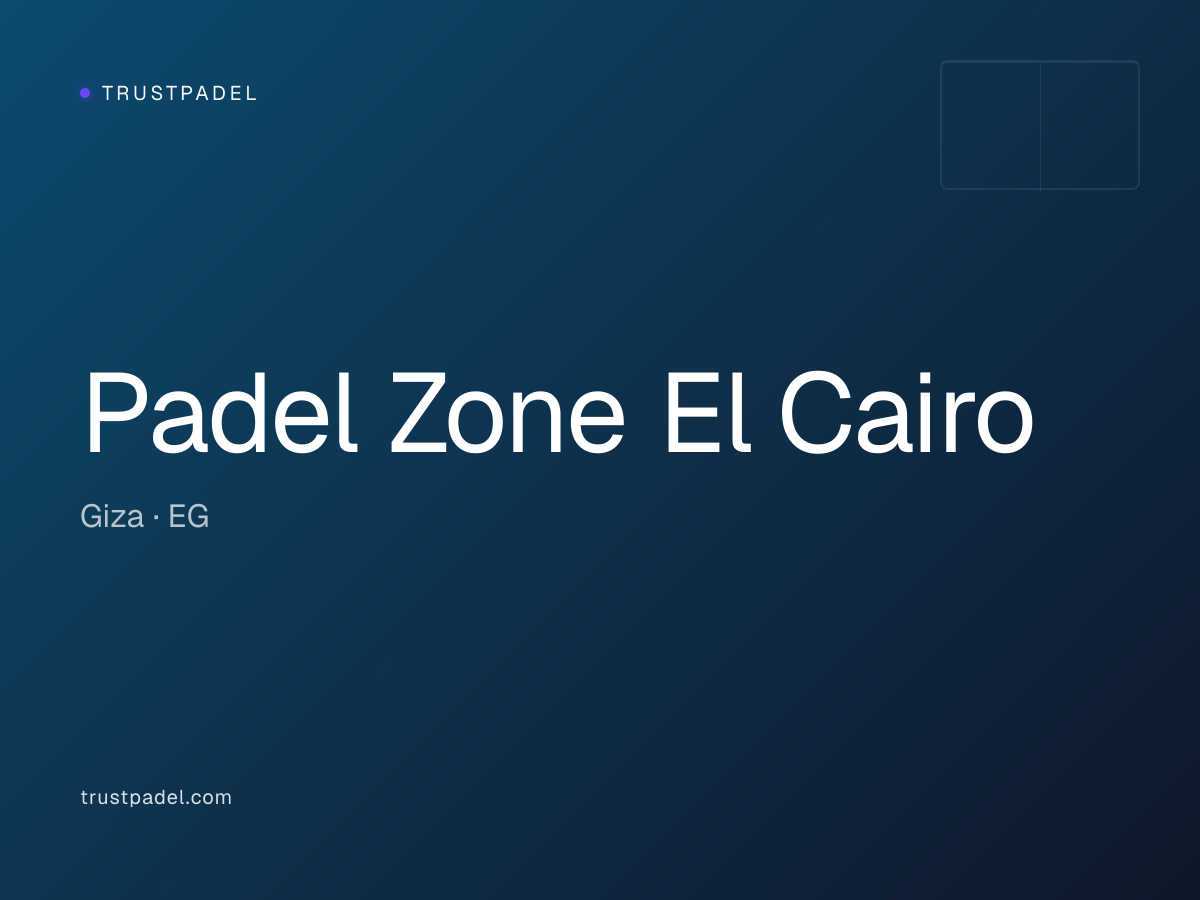 Padel Zone El Cairo padel club
