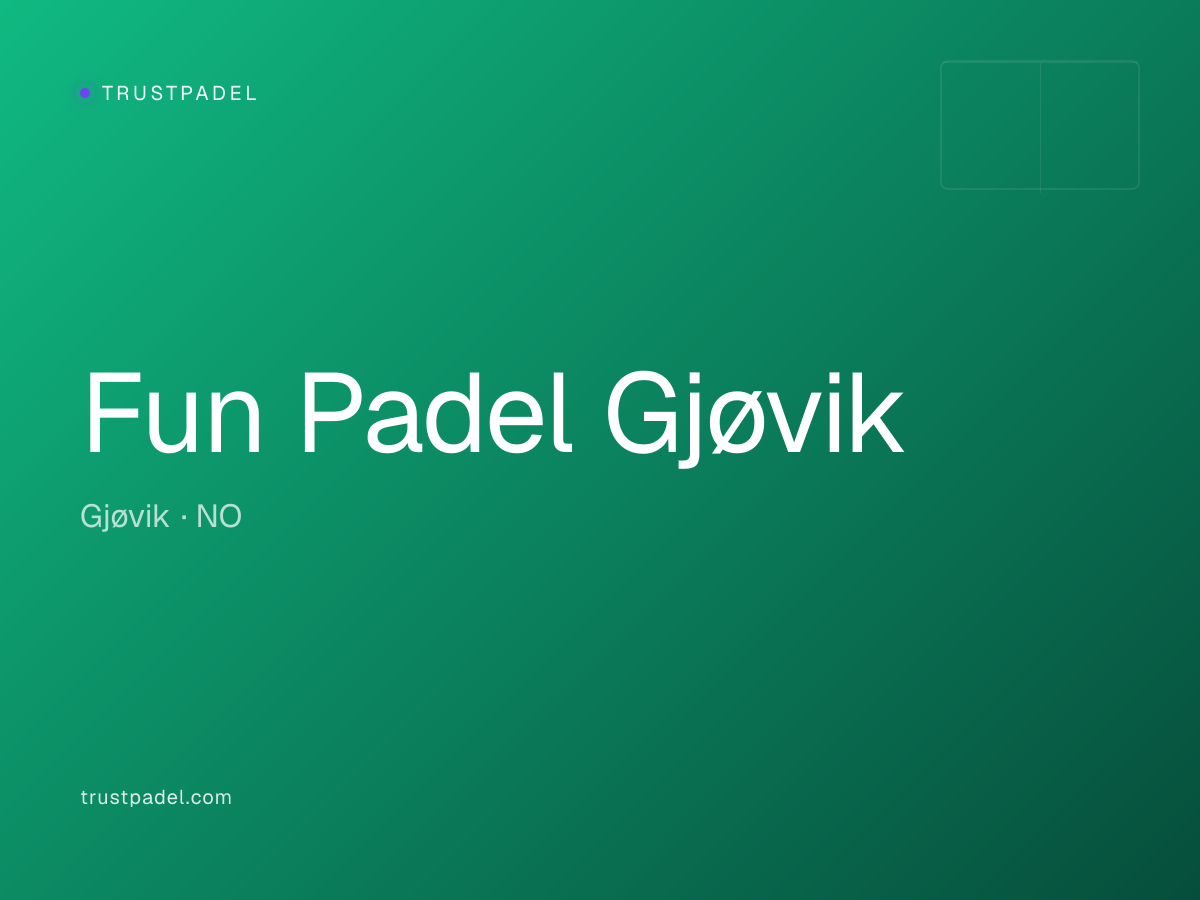 Fun Padel Gjøvik padel club
