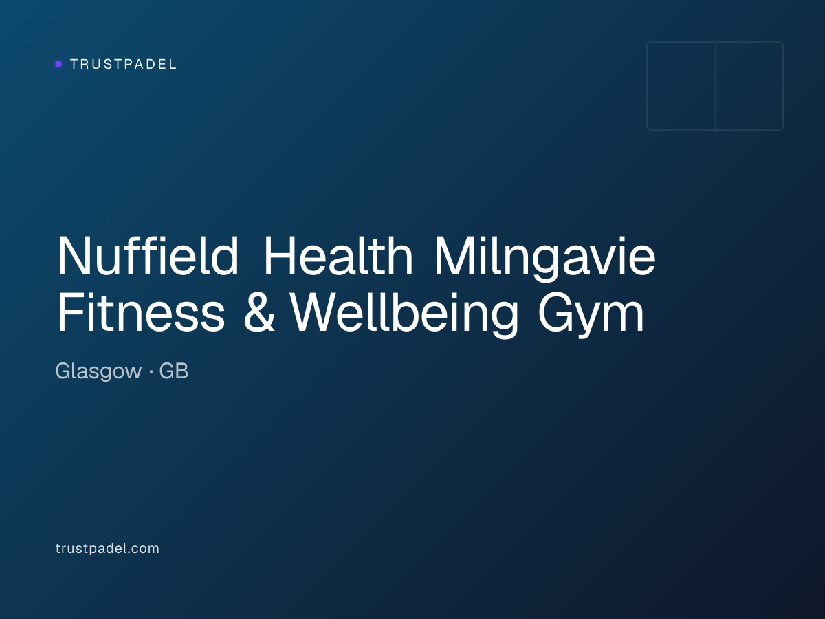 Nuffield Health Milngavie Fitness & Wellbeing Gym padel club