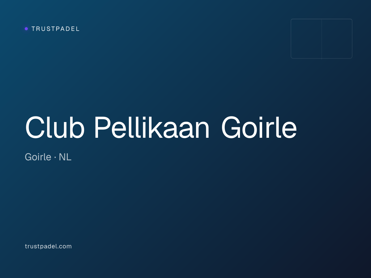 Club Pellikaan Goirle padel club