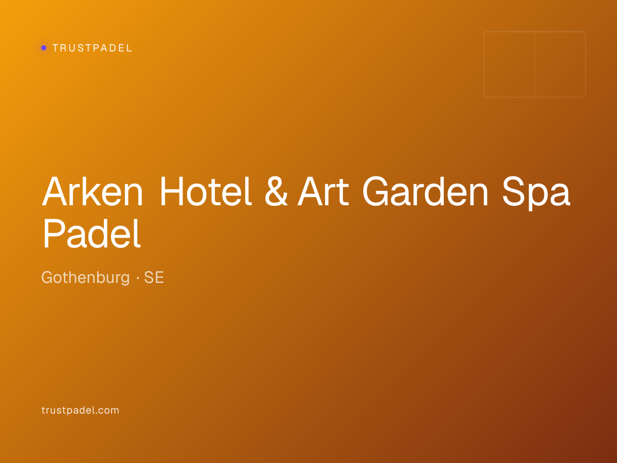 Arken Hotel & Art Garden Spa Padel padel club