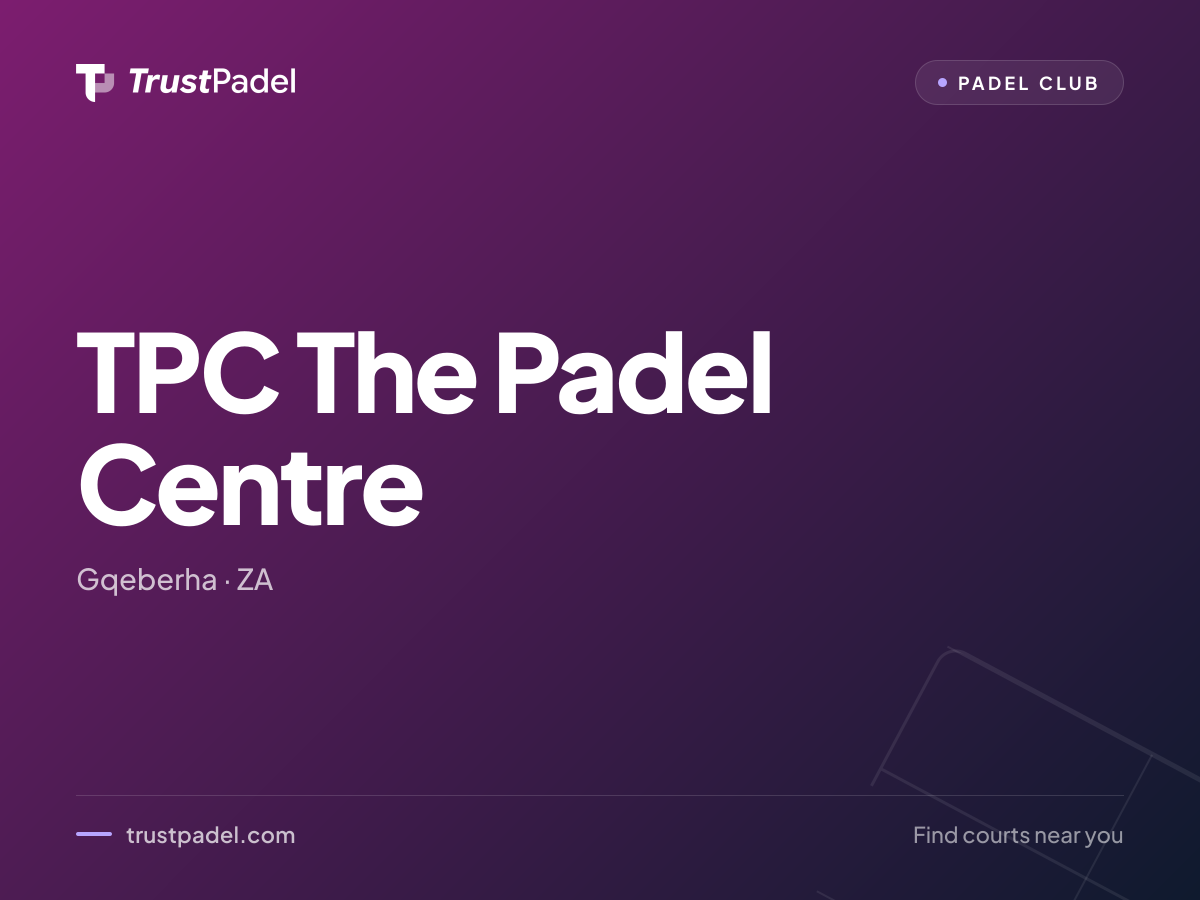 TPC The Padel Centre padel club