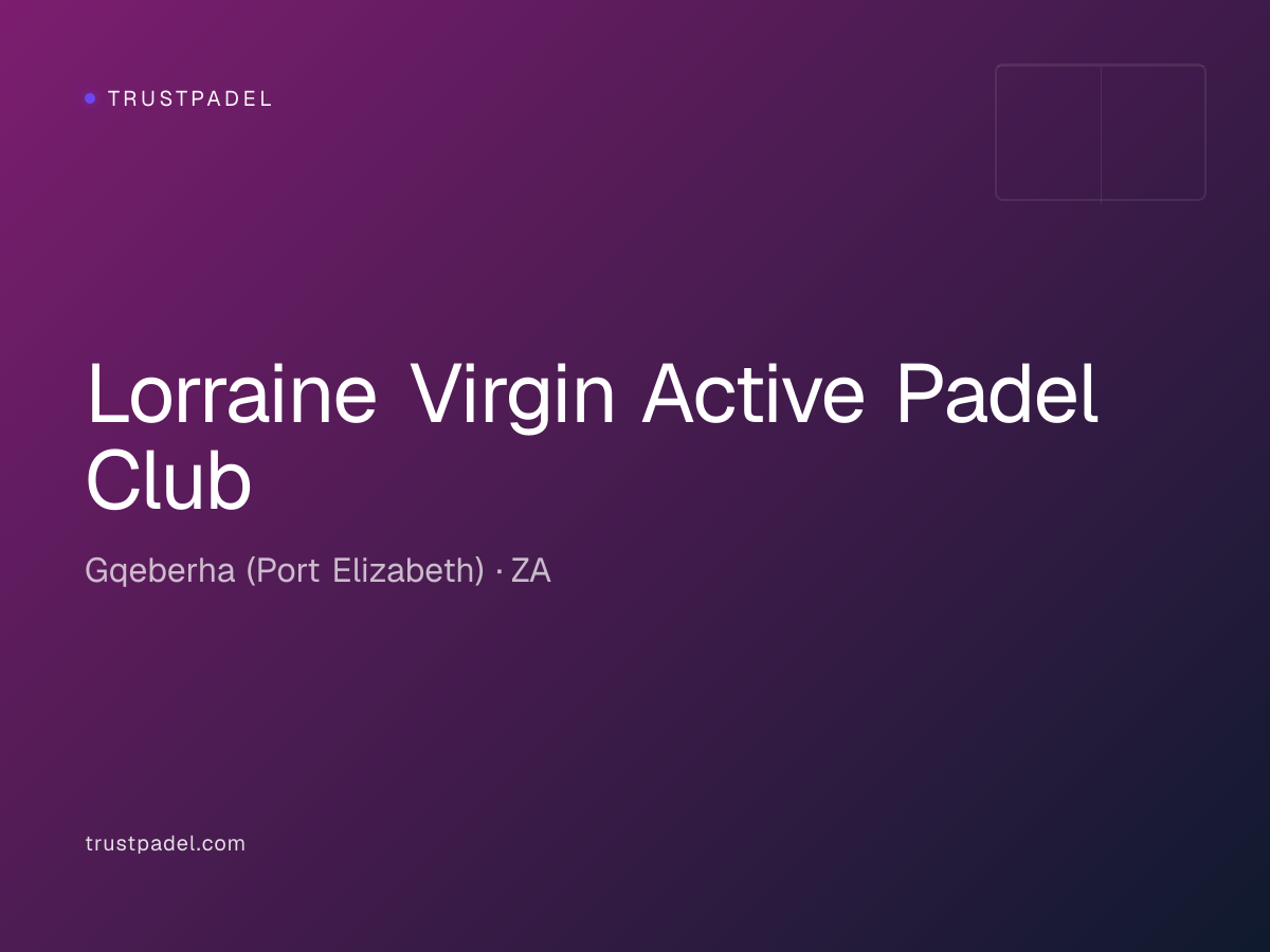 Lorraine Virgin Active Padel Club padel club