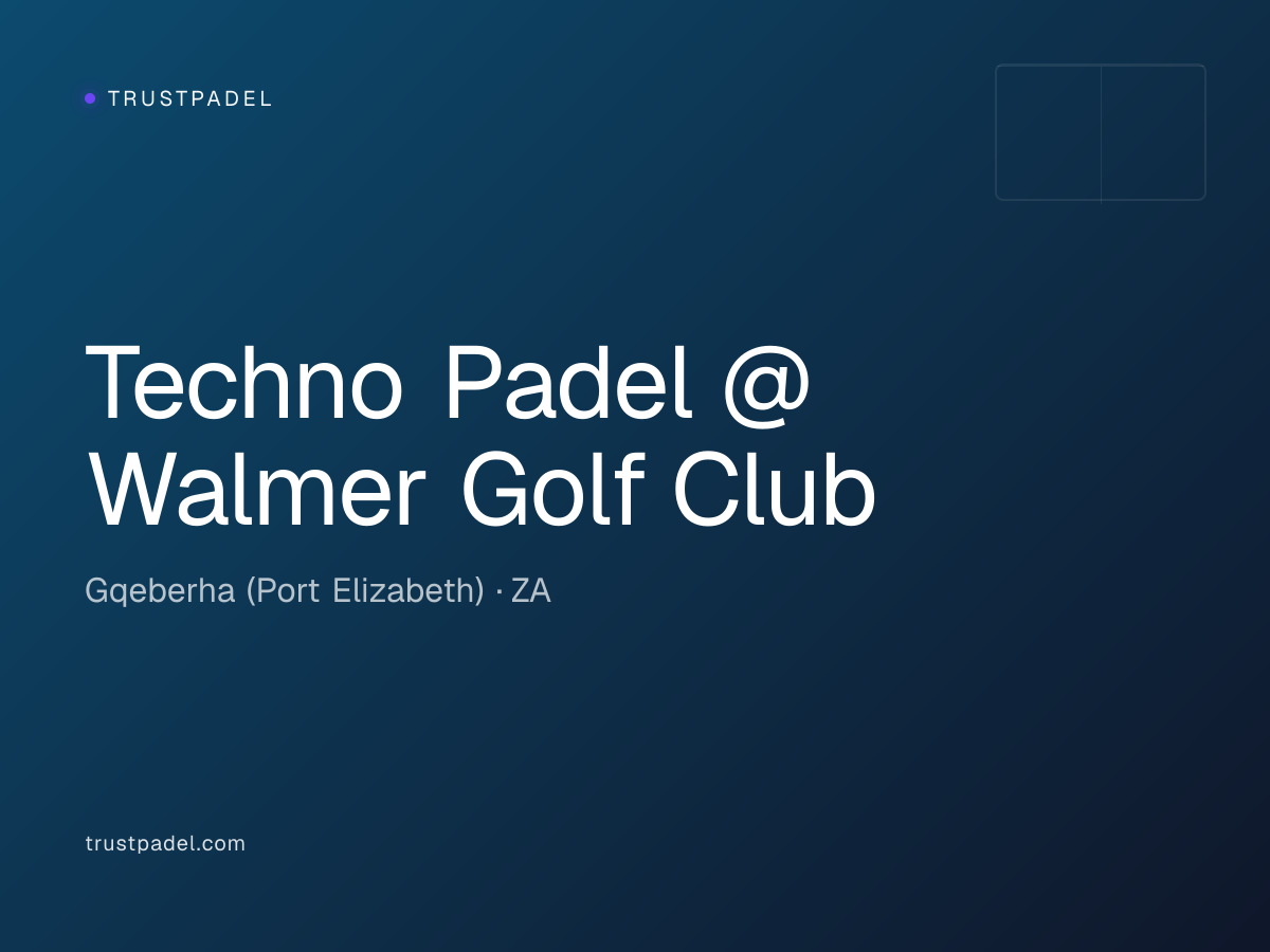 Techno Padel @ Walmer Golf Club padel club
