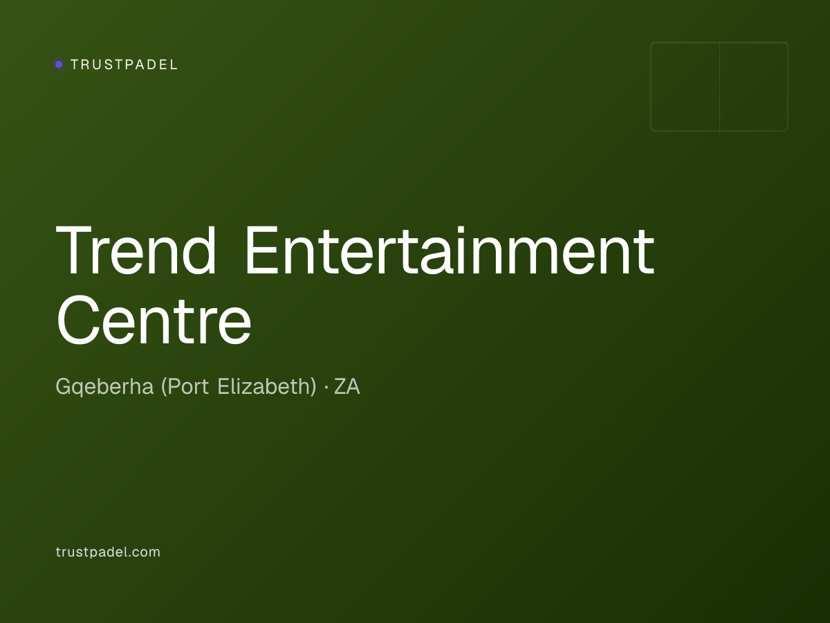 Trend Entertainment Centre padel club