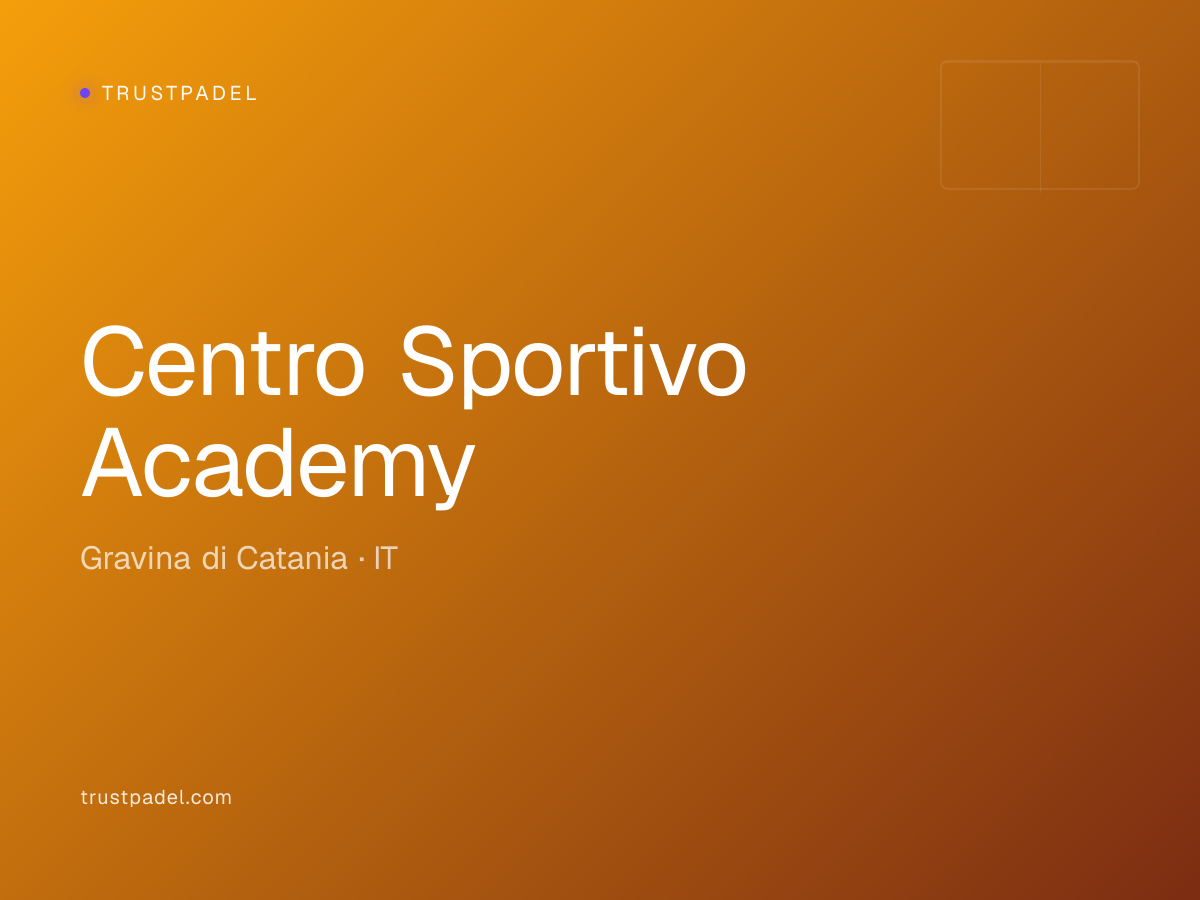 Centro Sportivo Academy padel club