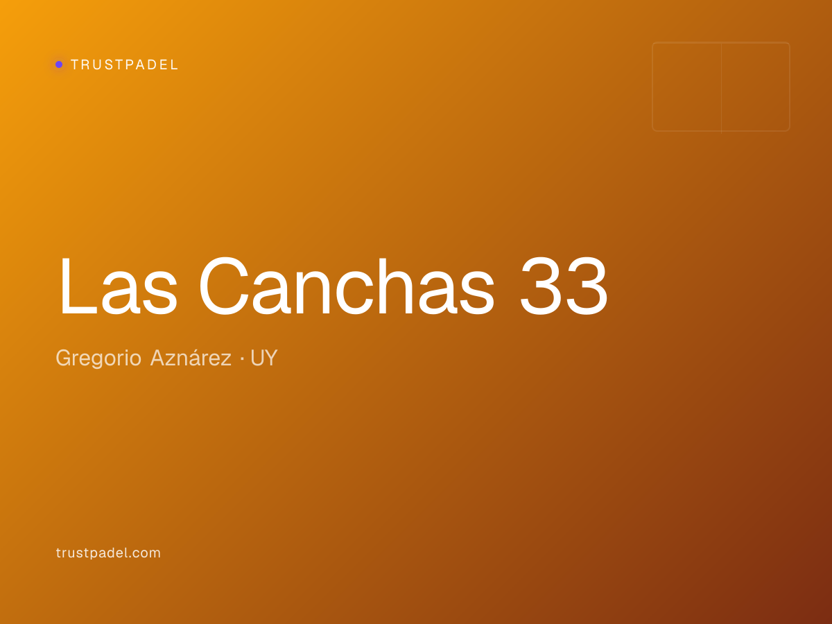Las Canchas 33 padel club