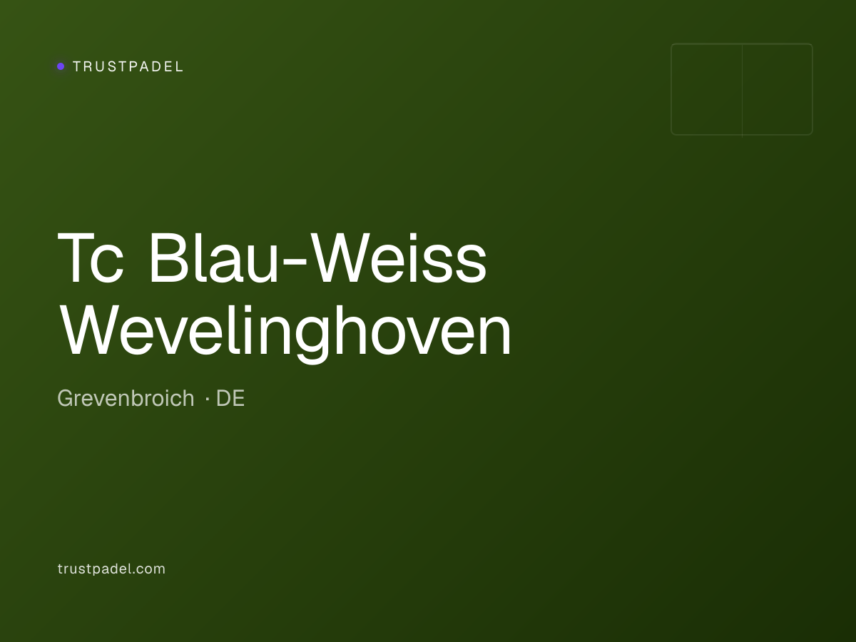 Tc Blau-Weiss Wevelinghoven padel club