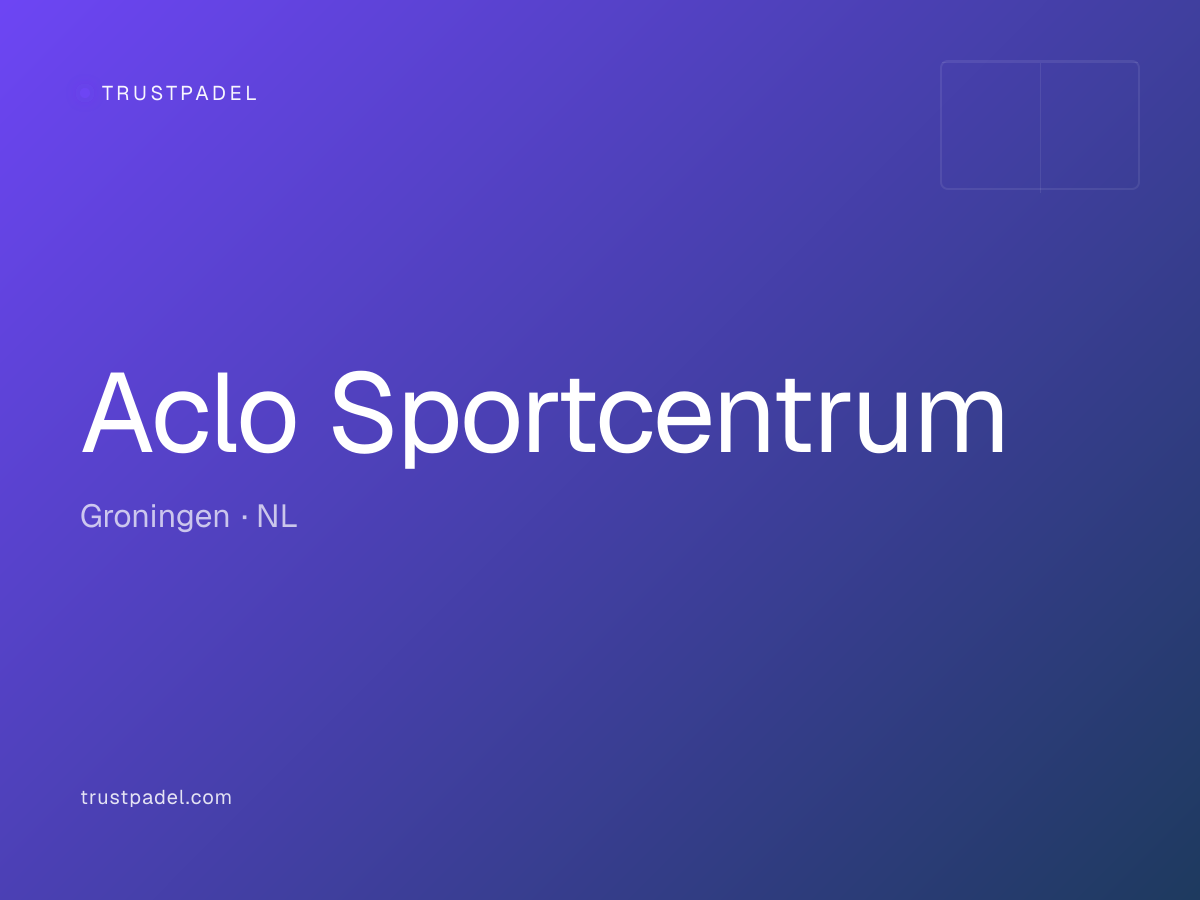 Aclo Sportcentrum padel club