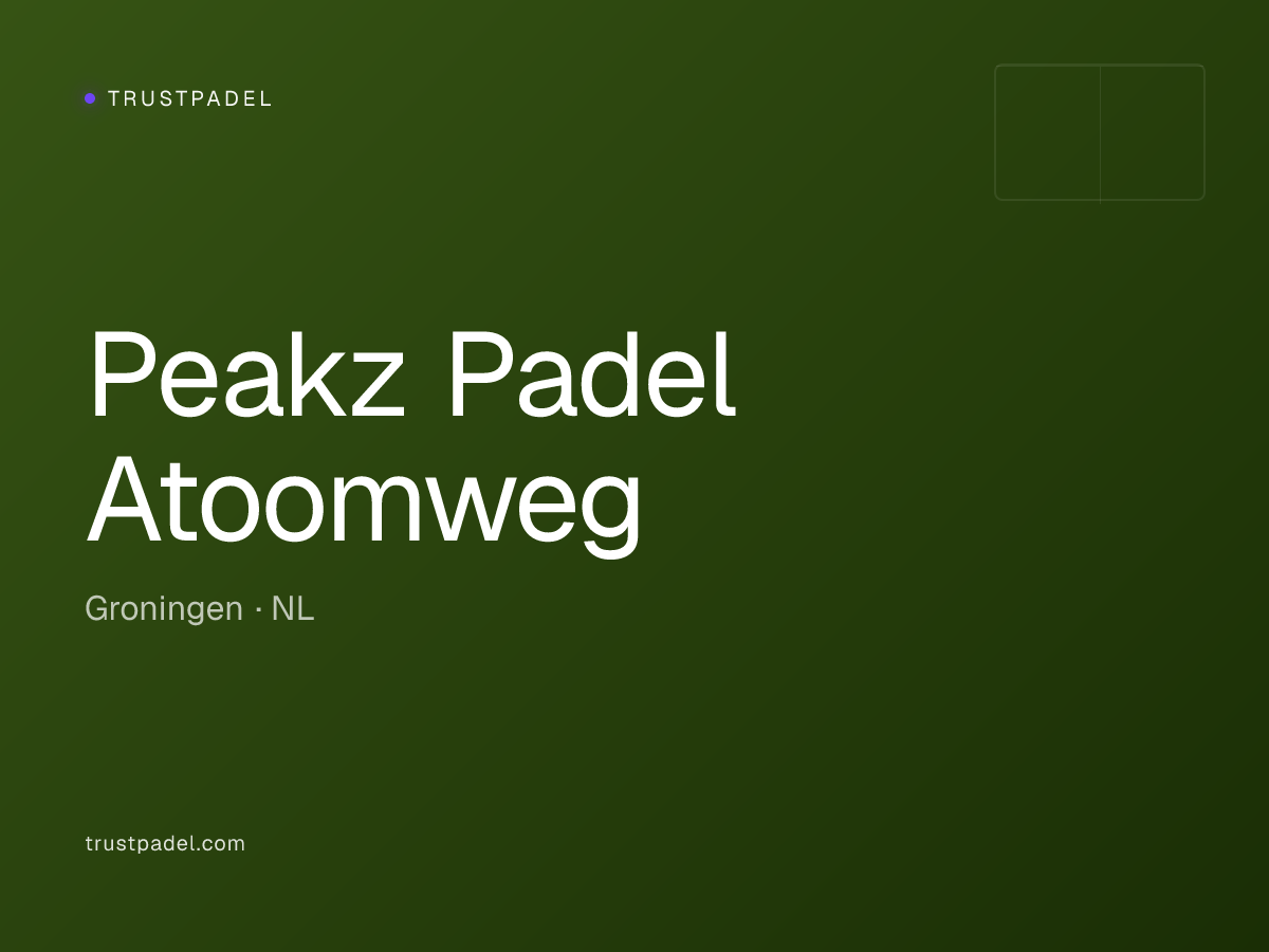 Peakz Padel Atoomweg padel club