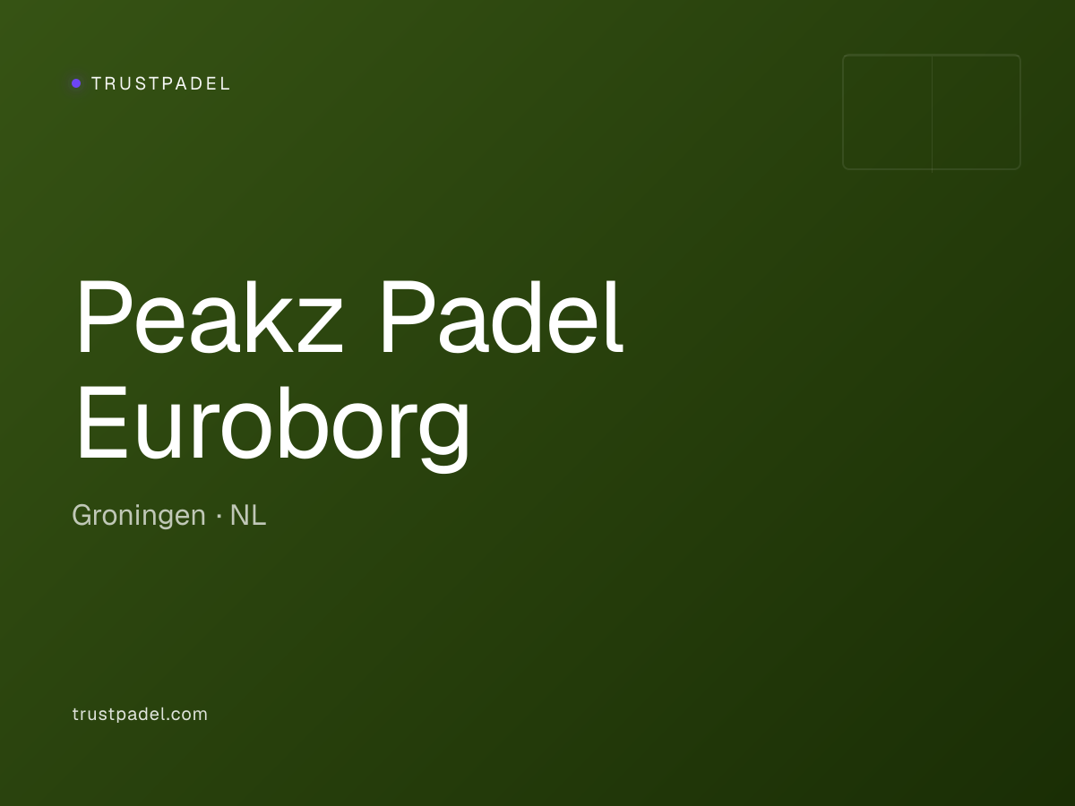 Peakz Padel Euroborg padel club