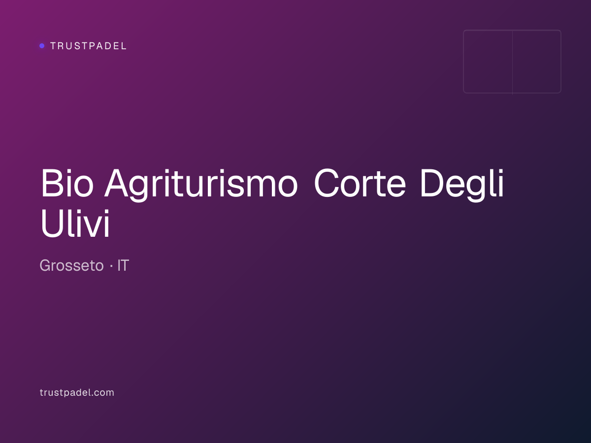 Bio Agriturismo Corte Degli Ulivi padel club
