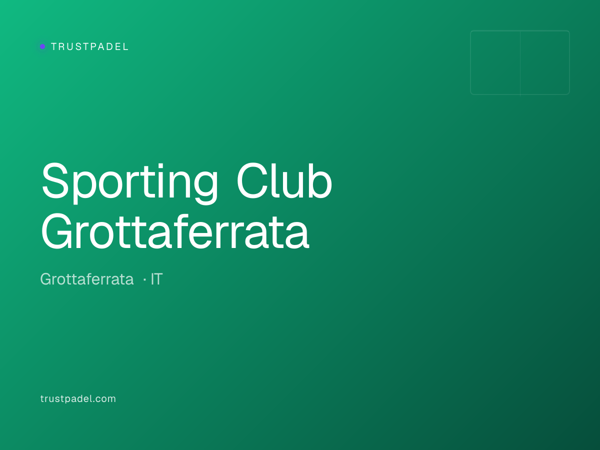 Sporting Club Grottaferrata padel club