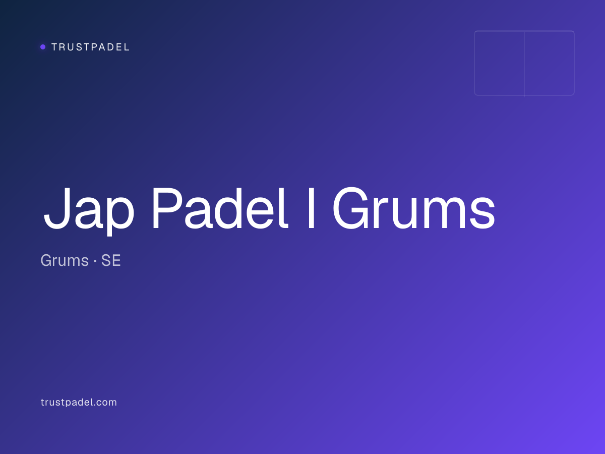 Jap Padel I Grums padel club