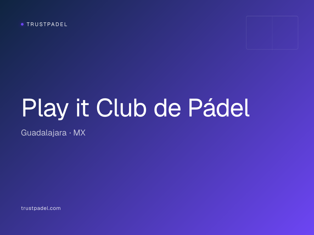 Play it Club de Pádel padel club