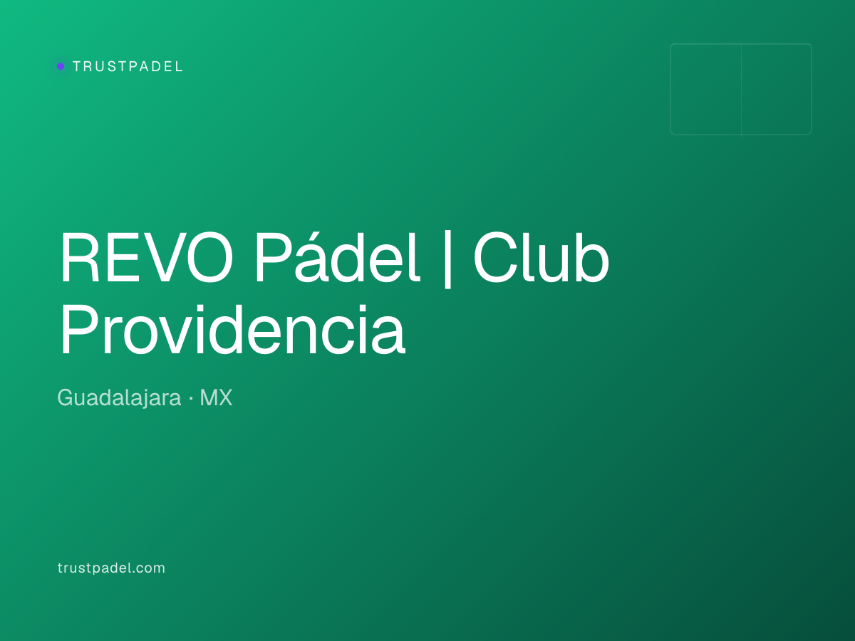 REVO Pádel | Club Providencia padel club