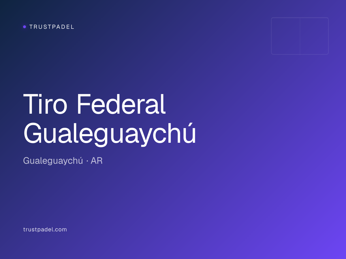 Tiro Federal Gualeguaychú padel club