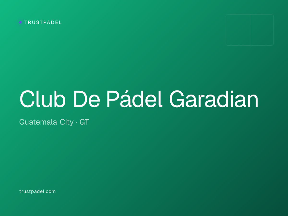 Club De Pádel Garadian padel club