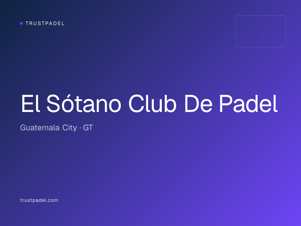 El Sótano Club De Padel padel club