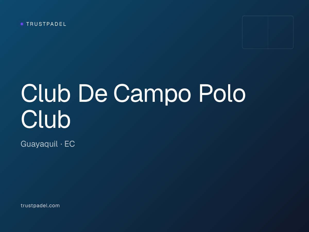 Club De Campo Polo Club padel club