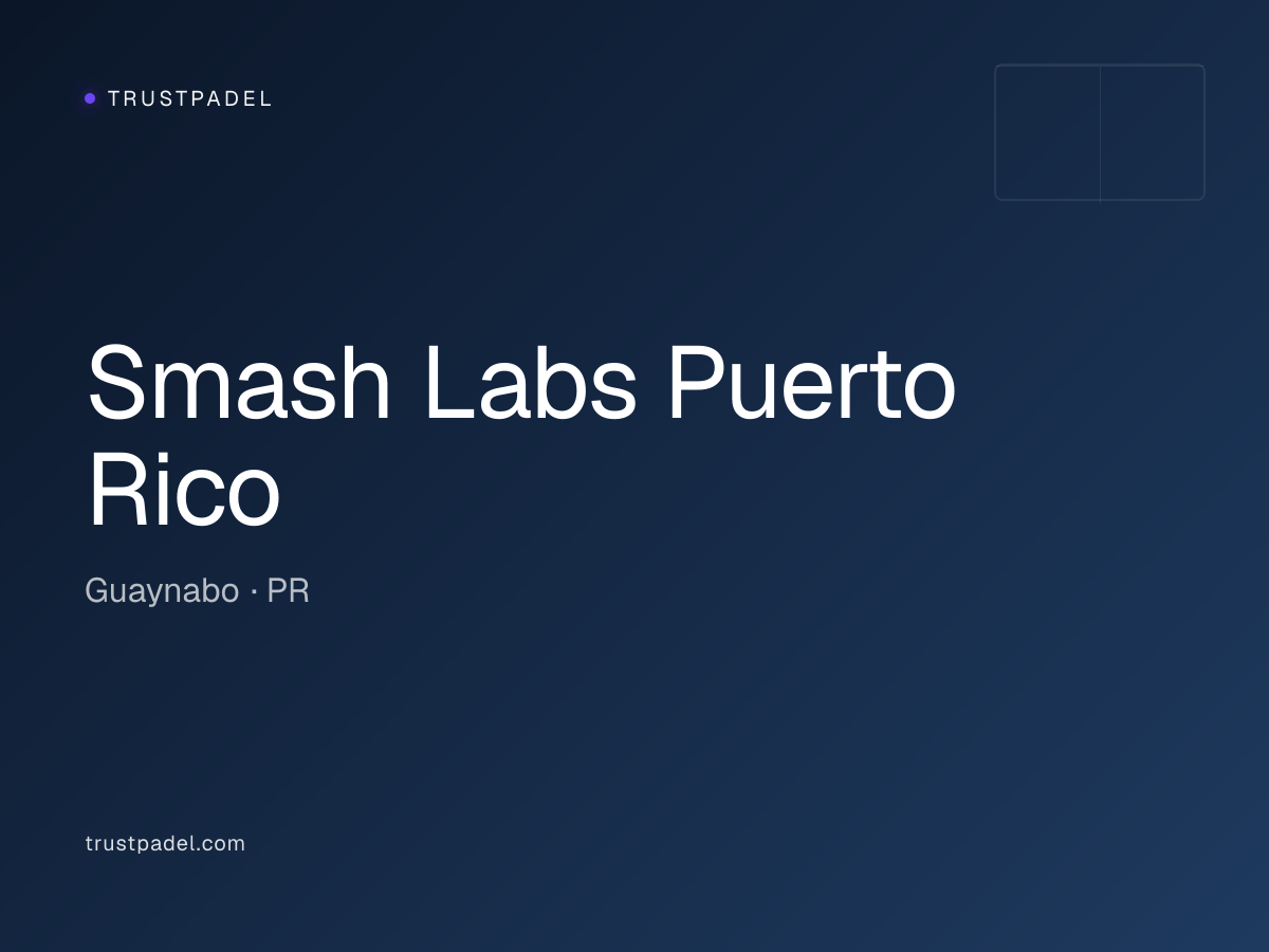 Smash Labs Puerto Rico padel club