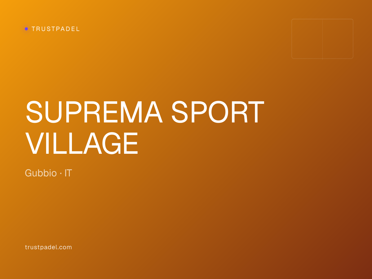SUPREMA SPORT VILLAGE padel club