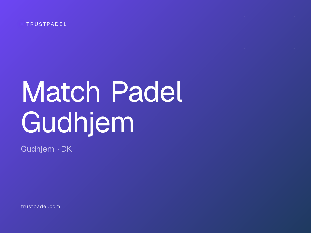 Match Padel Gudhjem padel club