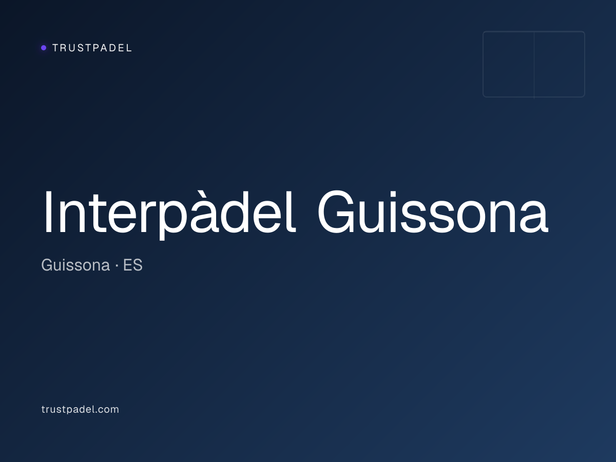 Interpàdel Guissona padel club