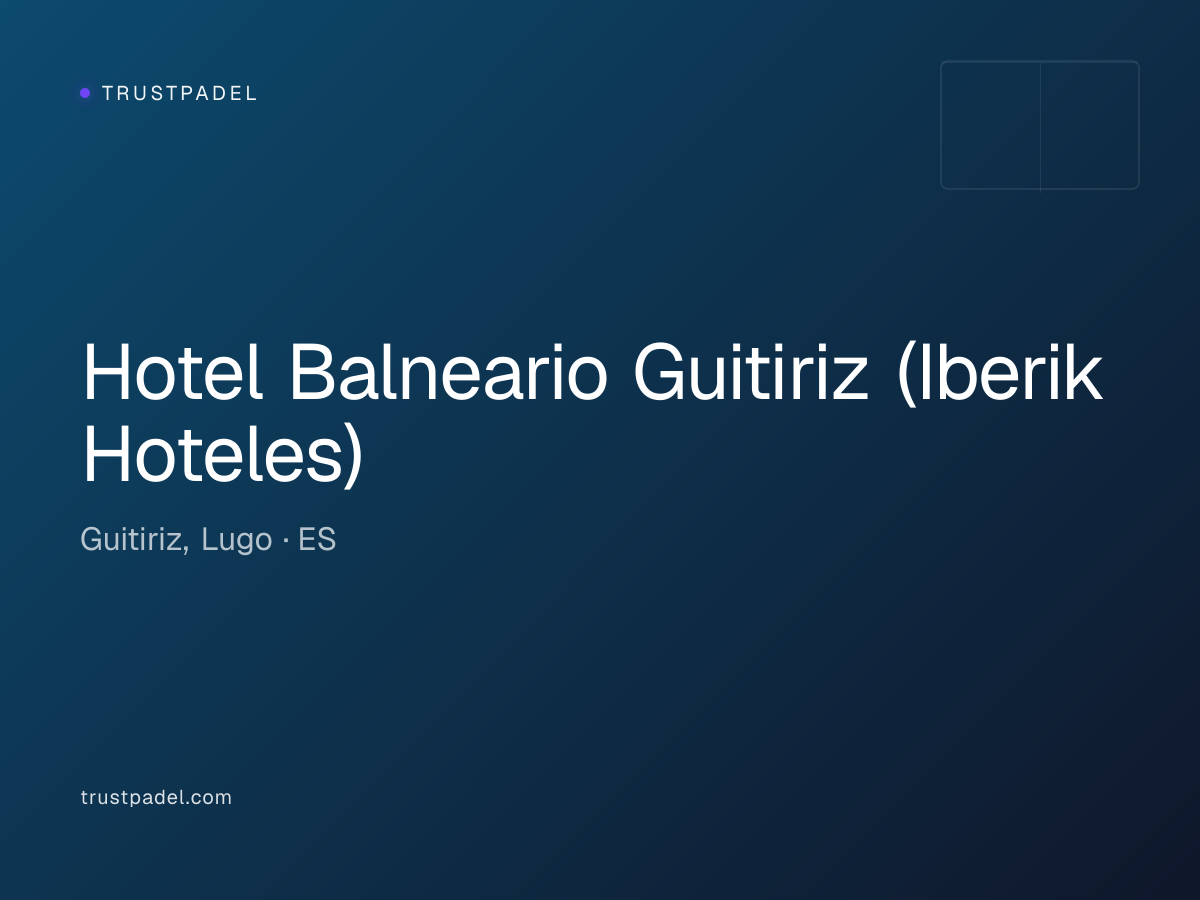 Hotel Balneario Guitiriz (Iberik Hoteles) padel club