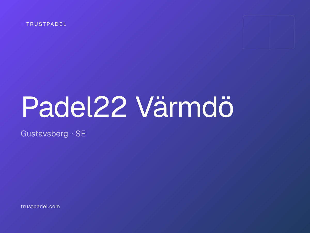 Padel22 Värmdö padel club