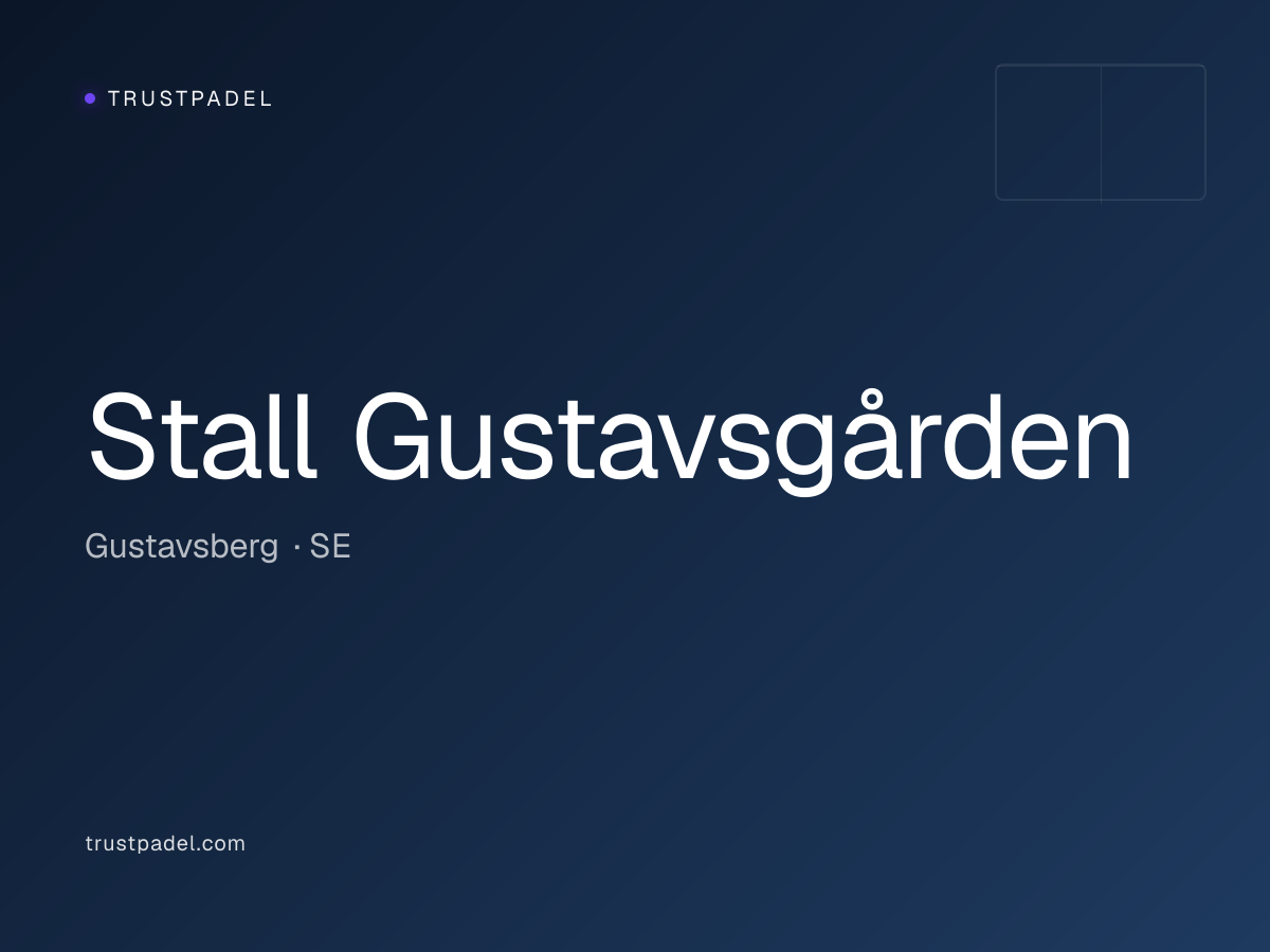 Stall Gustavsgården padel club