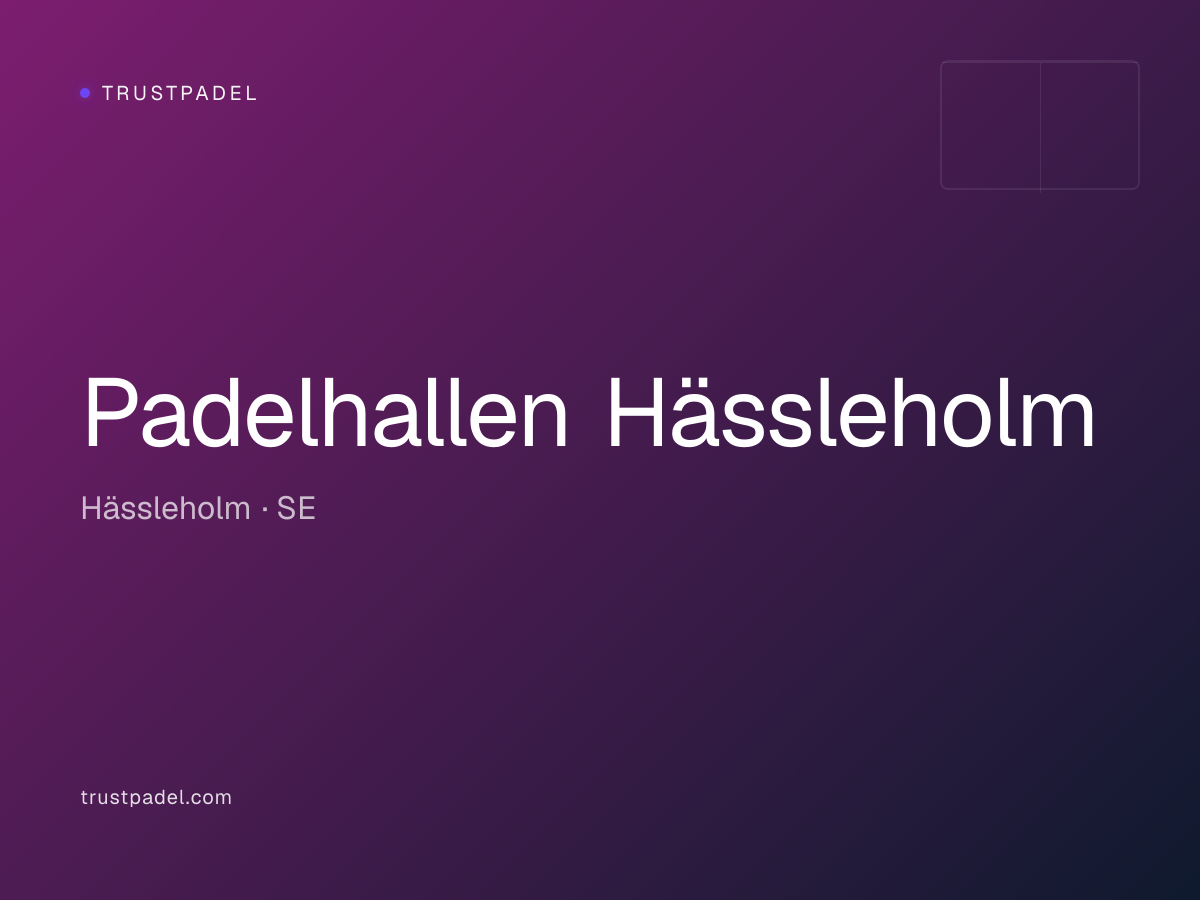 Padelhallen Hässleholm padel club