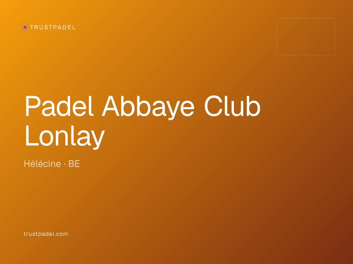 Padel Abbaye Club Lonlay padel club