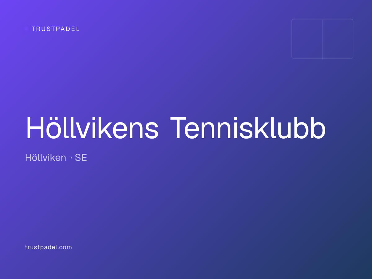 Höllvikens Tennisklubb padel club