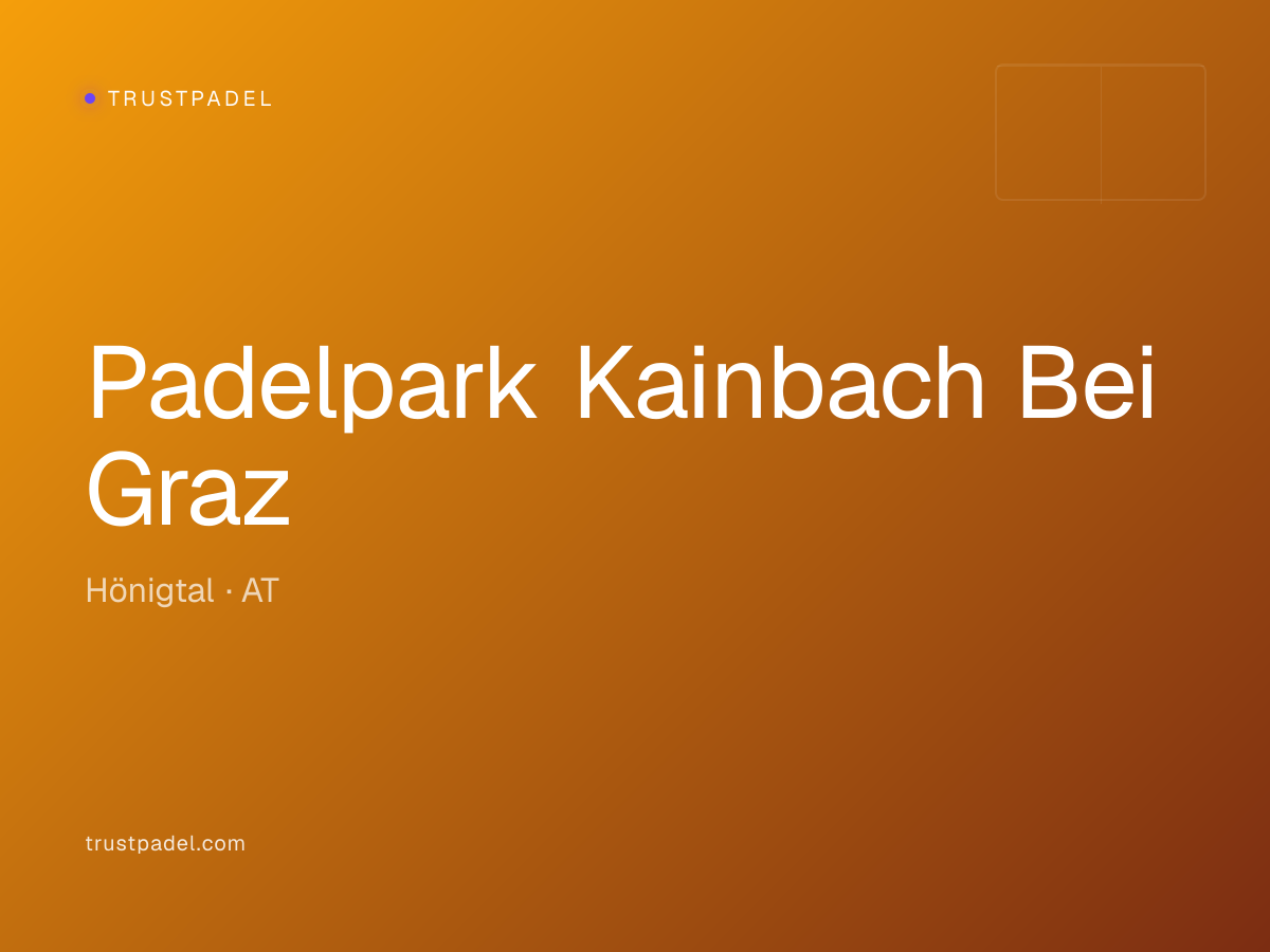 Padelpark Kainbach Bei Graz padel club