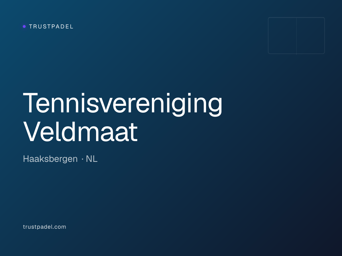 Tennisvereniging Veldmaat padel club