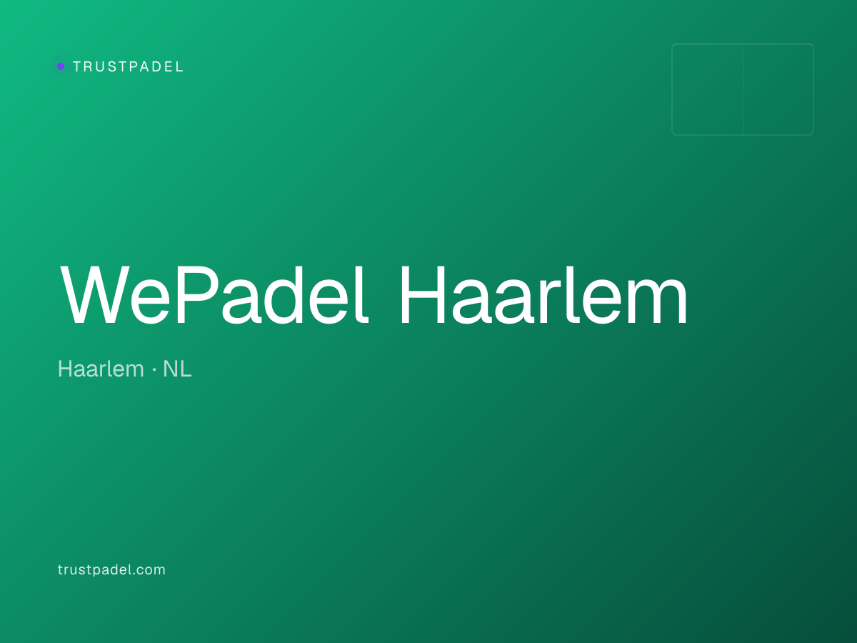 WePadel Haarlem padel club