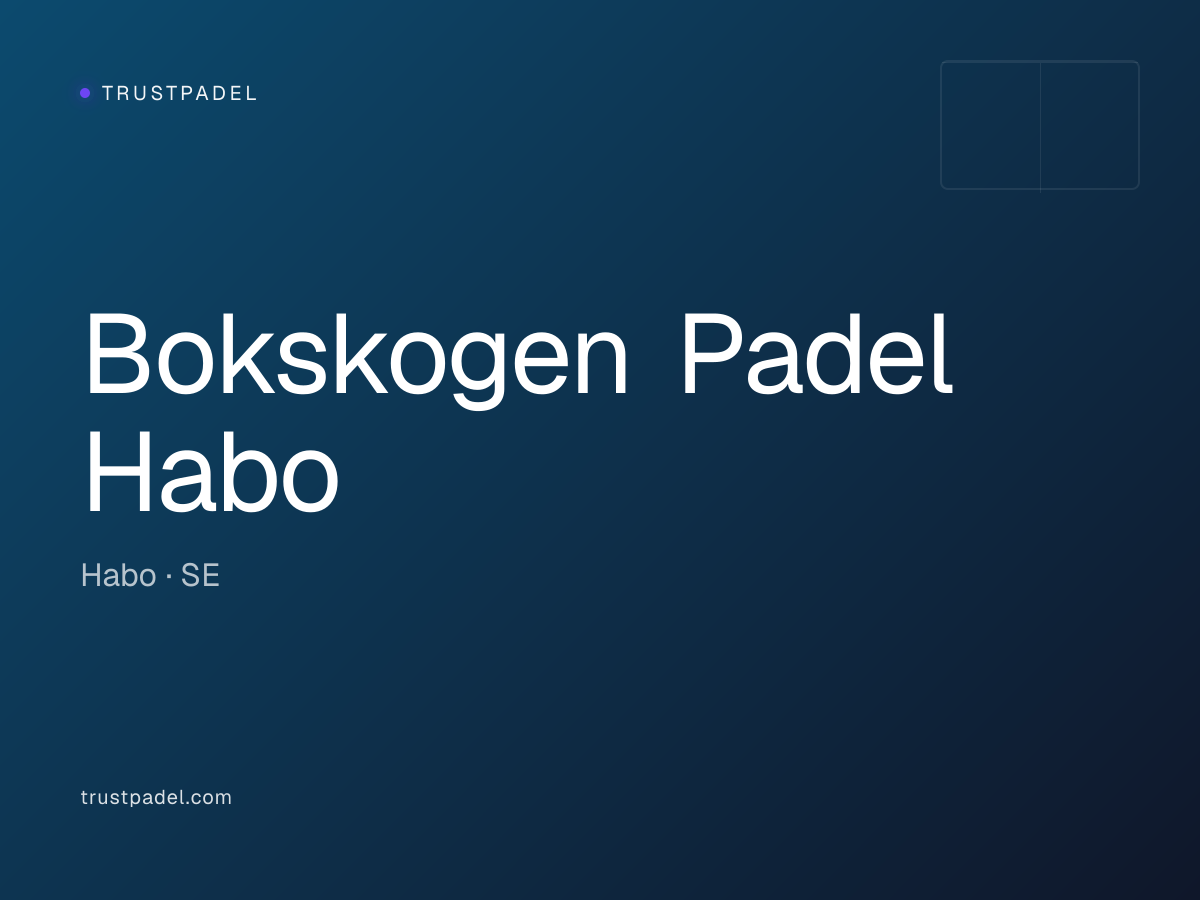 Bokskogen Padel Habo padel club
