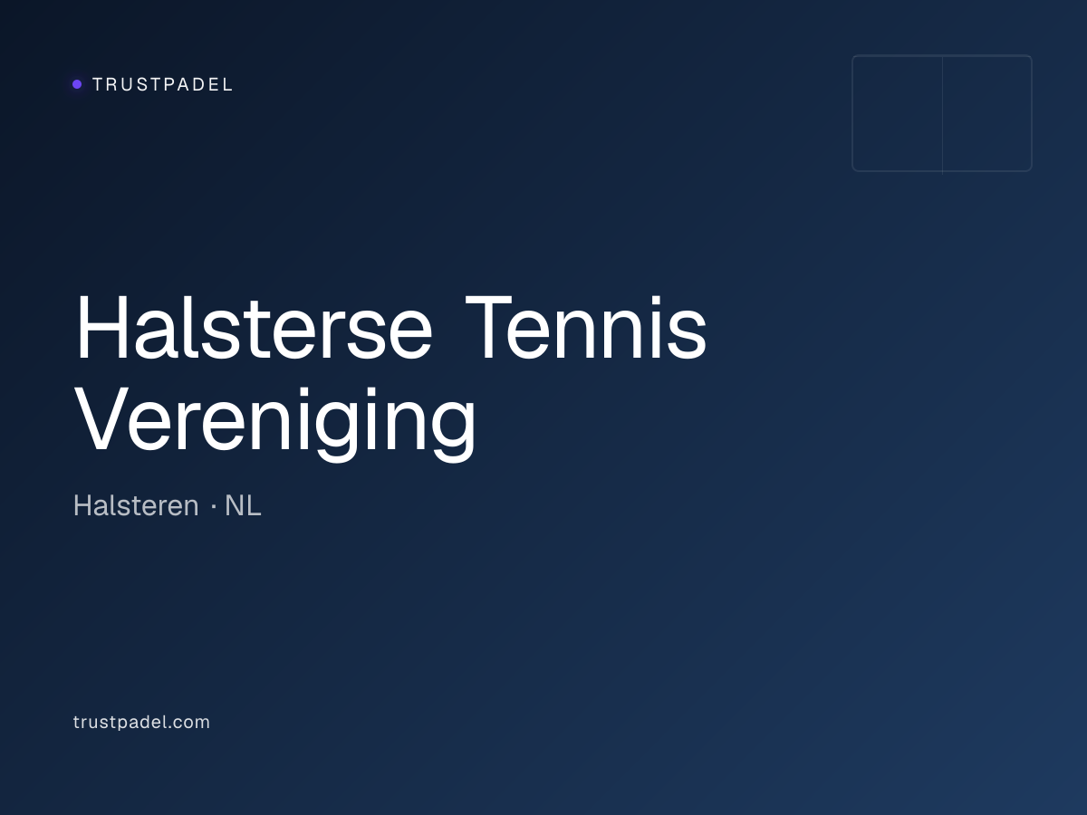 Halsterse Tennis Vereniging padel club