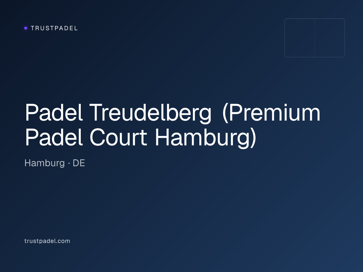 Padel Treudelberg (Premium Padel Court Hamburg) padel club