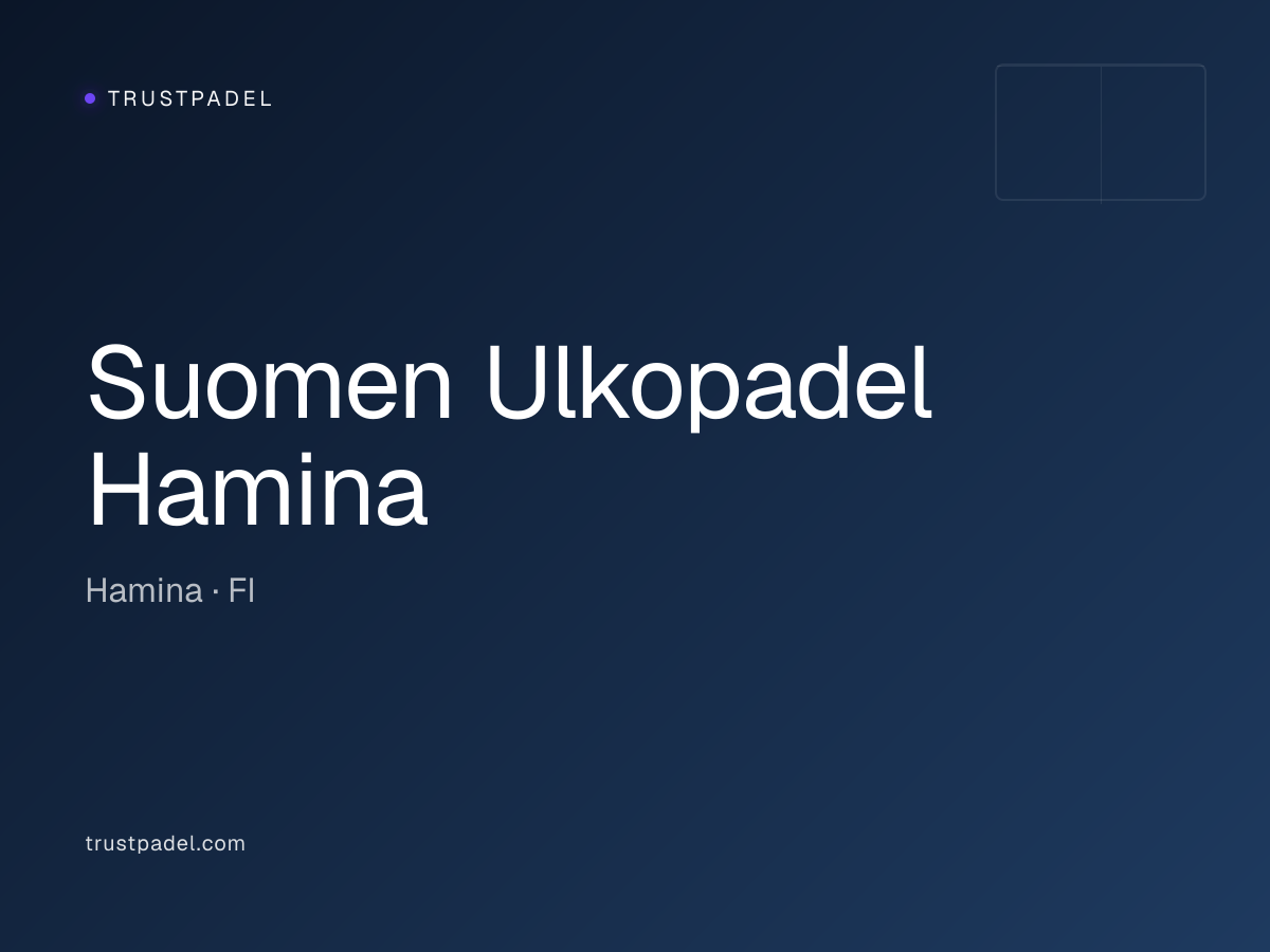 Suomen Ulkopadel Hamina padel club