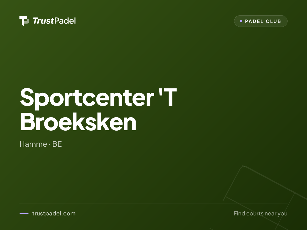 Sportcenter 'T Broeksken padel club